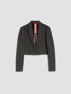 De-Coated with Anna Dello Russo wool-blend flannel jacket