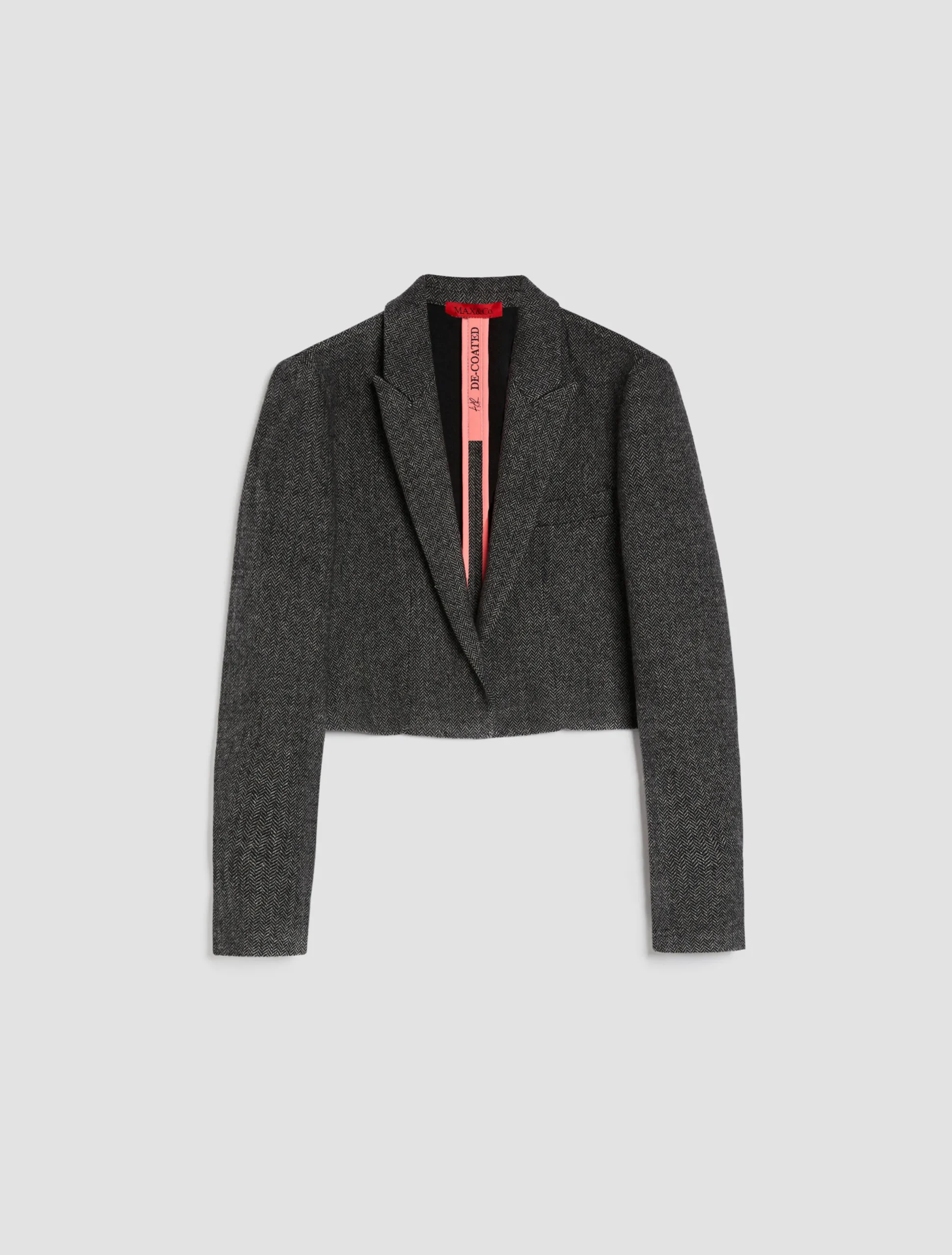 De-Coated with Anna Dello Russo wool-blend flannel jacket