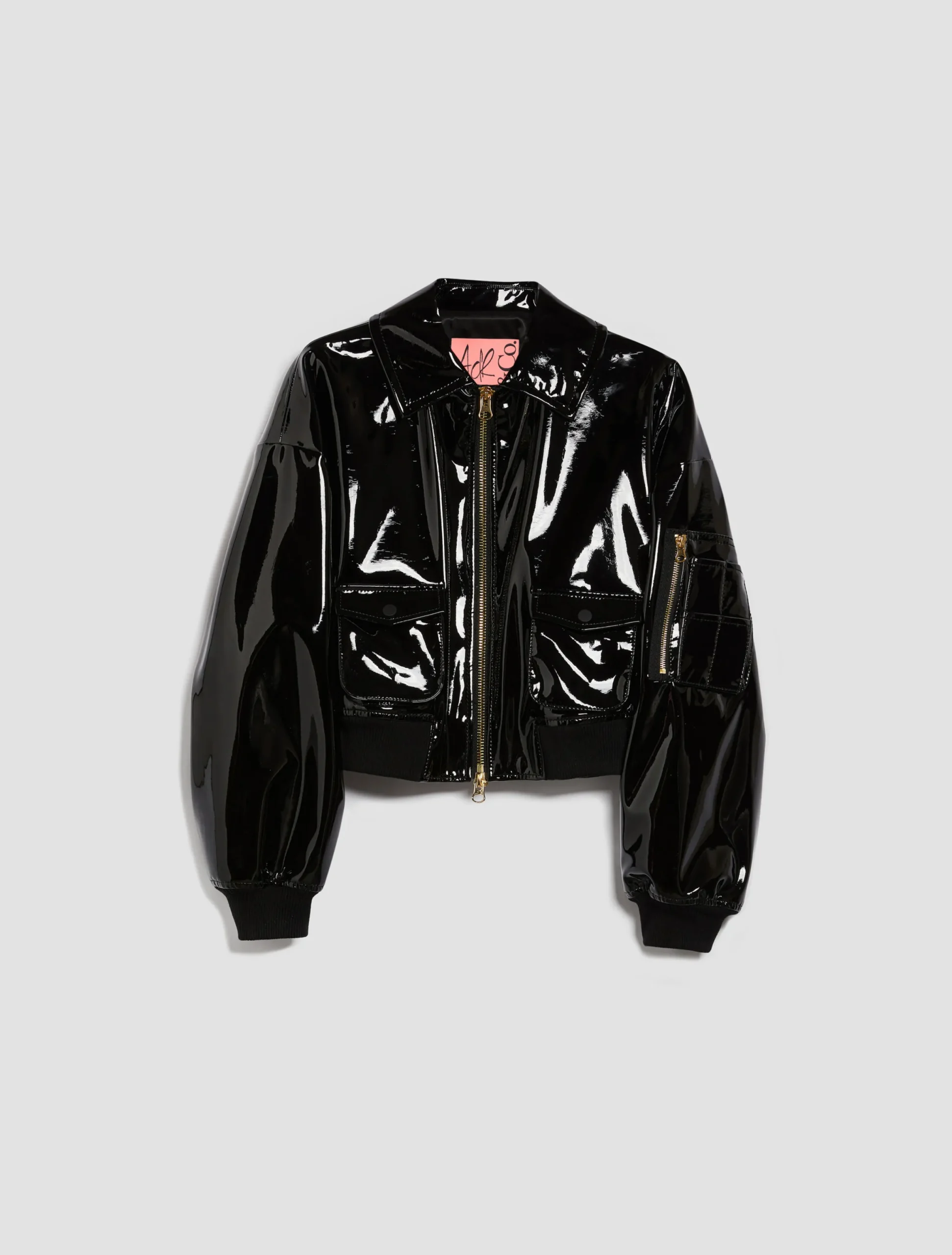 De-Coated with Anna Dello Russo patent-leather blouse