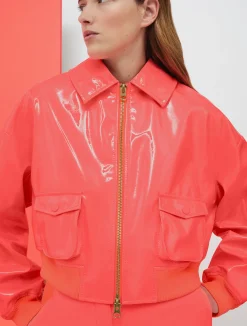 De-Coated with Anna Dello Russo patent-leather blouse