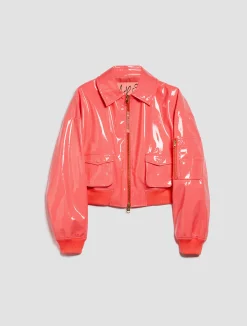 De-Coated with Anna Dello Russo patent-leather blouse