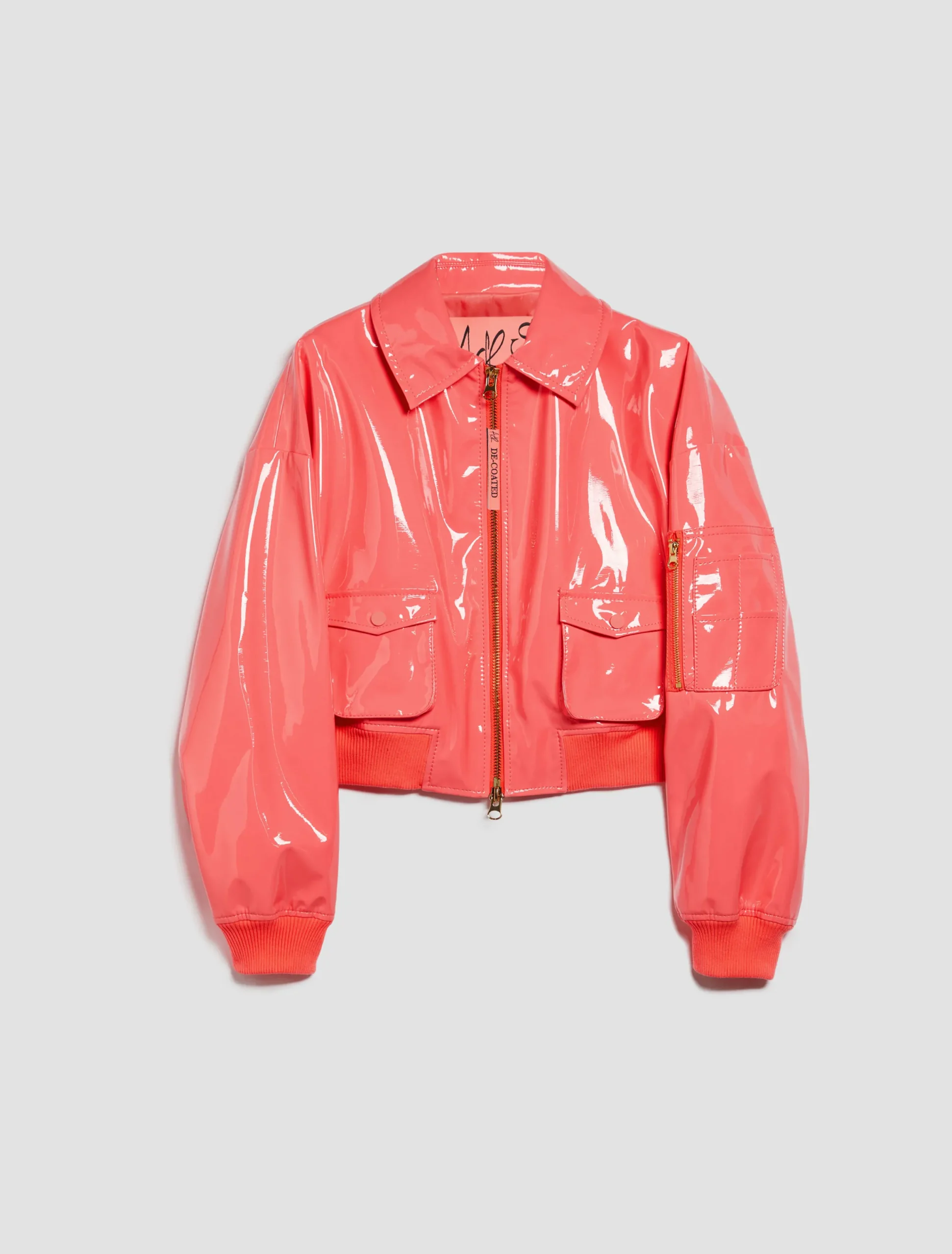 De-Coated with Anna Dello Russo patent-leather blouse