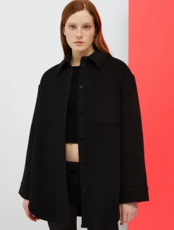 De-Coated with Anna Dello Russo wool-blend overshirt