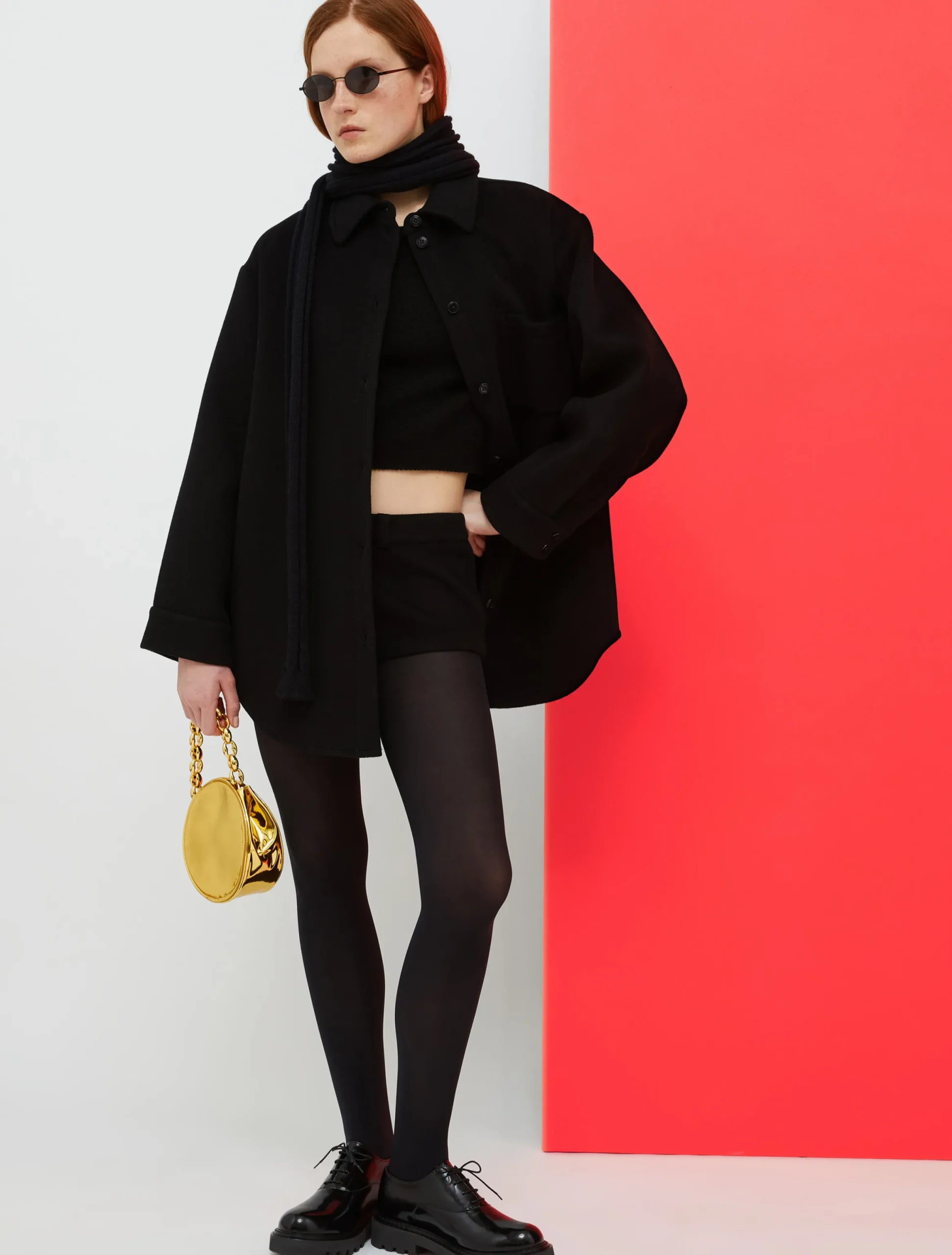 De-Coated with Anna Dello Russo wool-blend overshirt