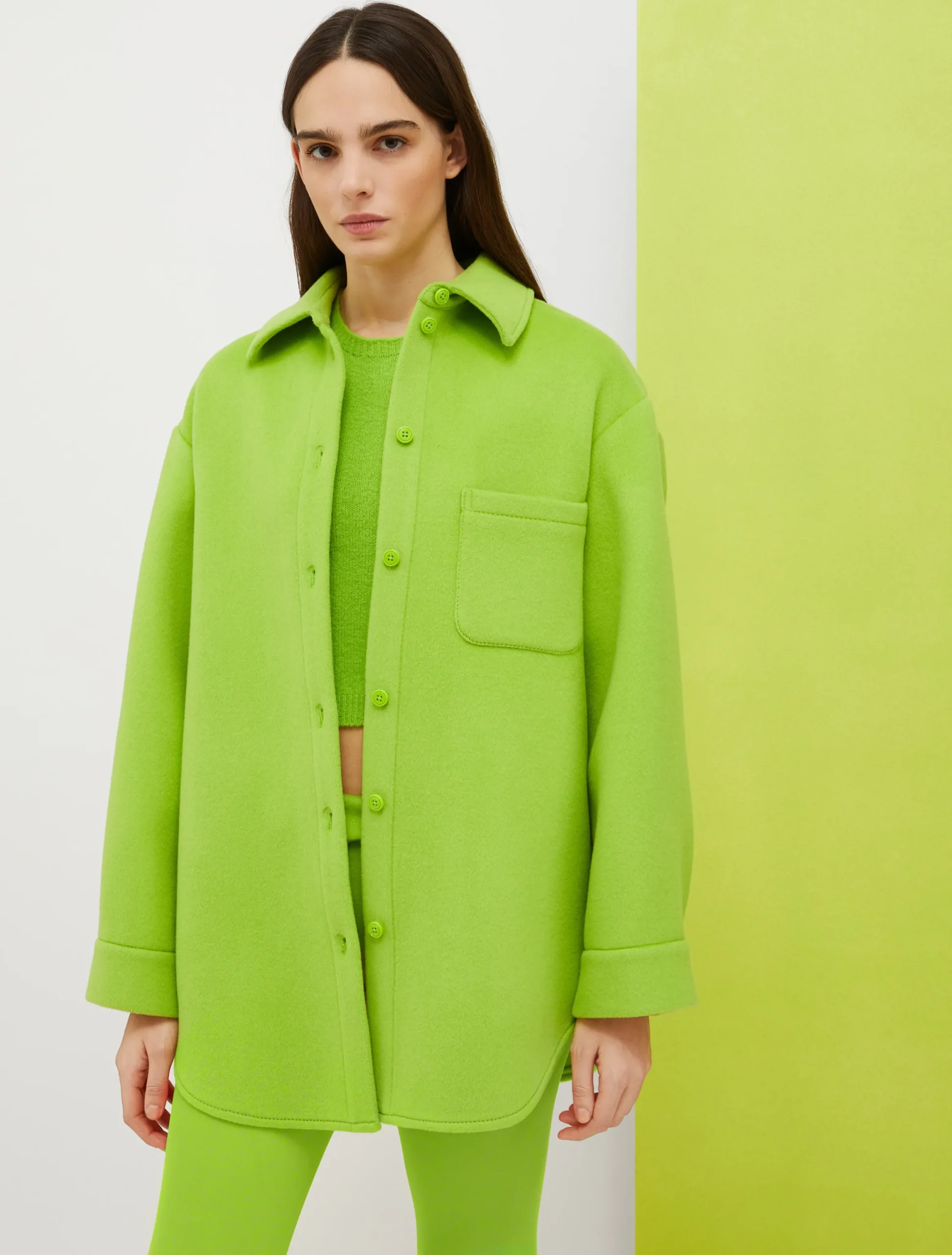De-Coated with Anna Dello Russo wool-blend overshirt