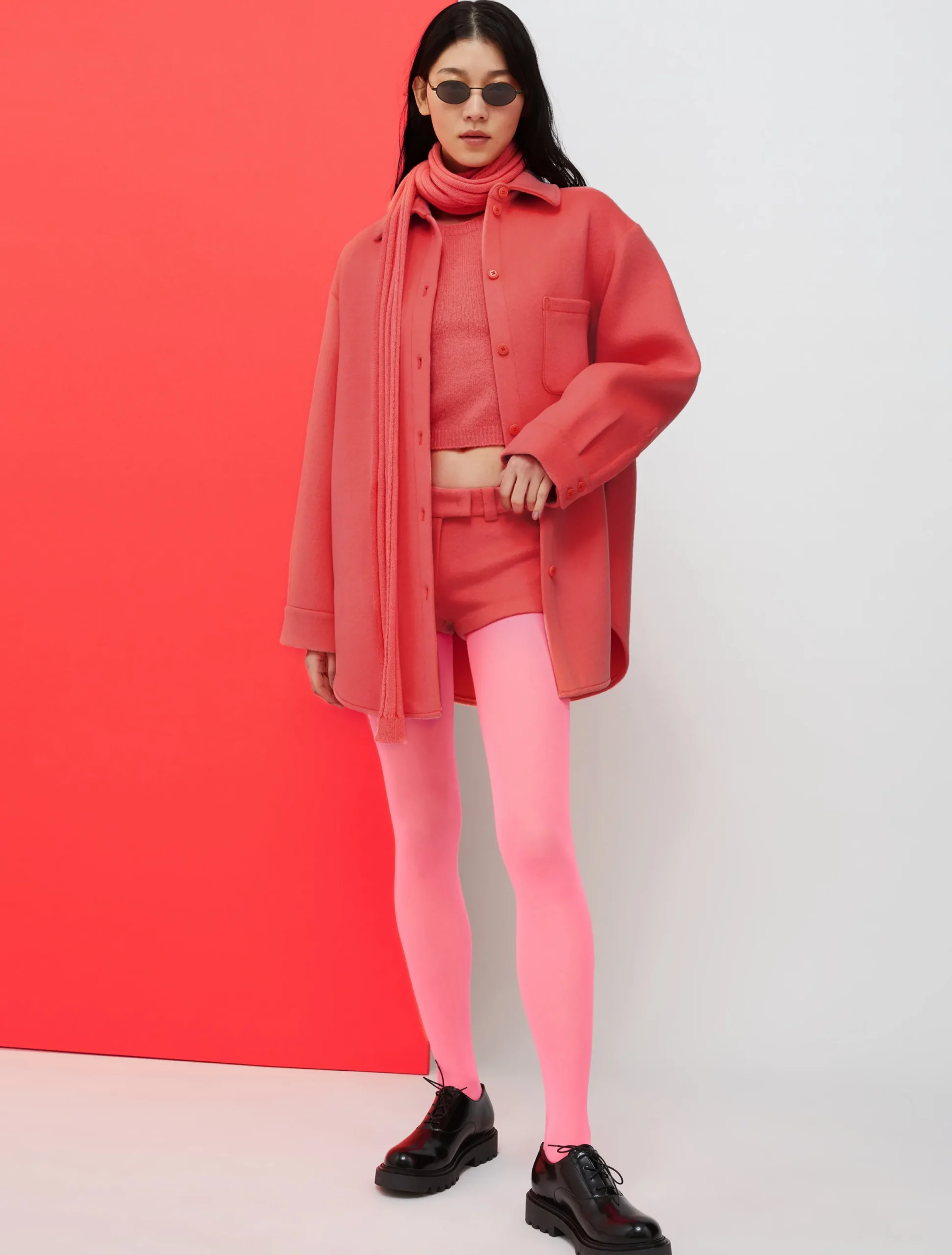 De-Coated with Anna Dello Russo wool-blend overshirt