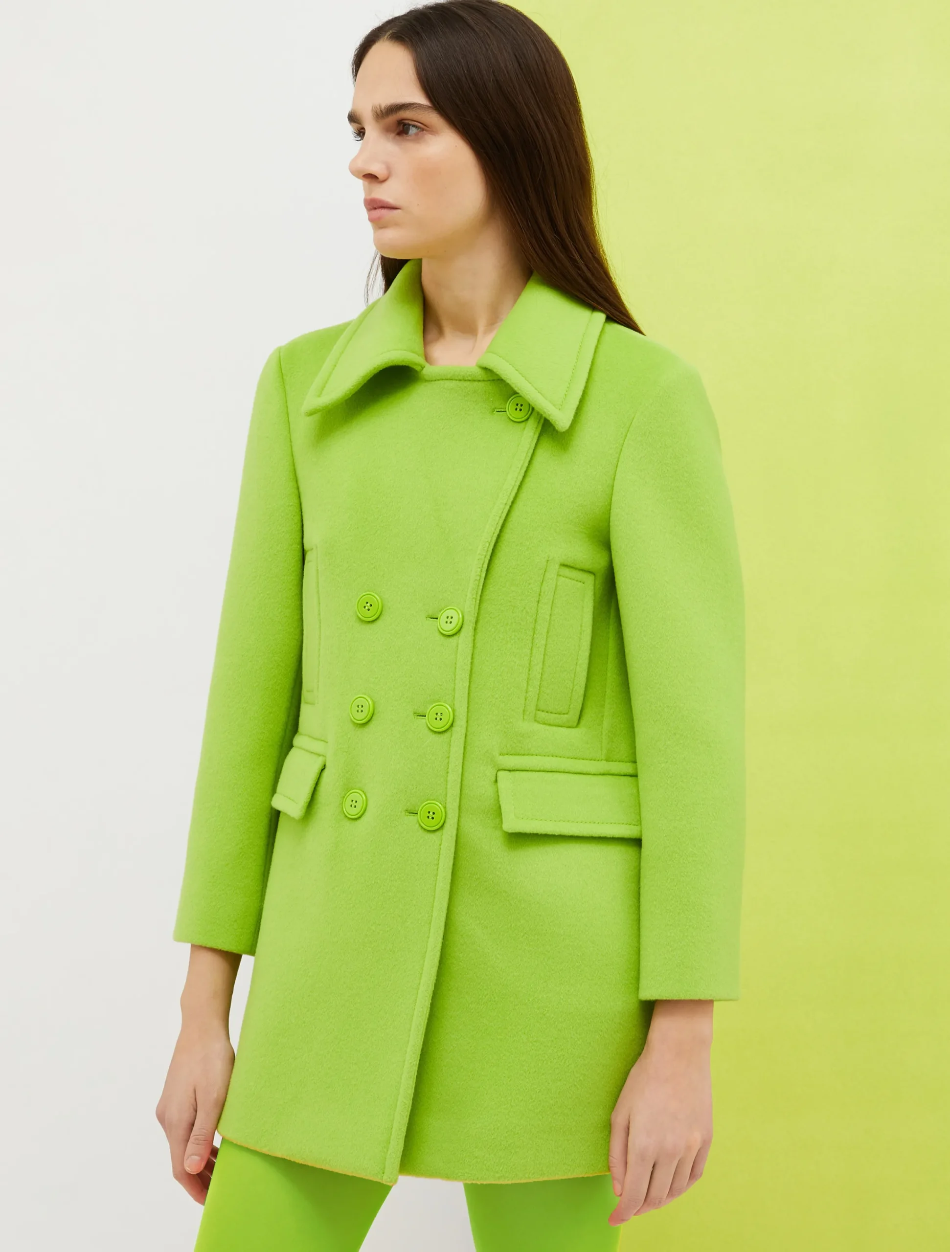 De-Coated with Anna Dello Russo wool-blend pea coat