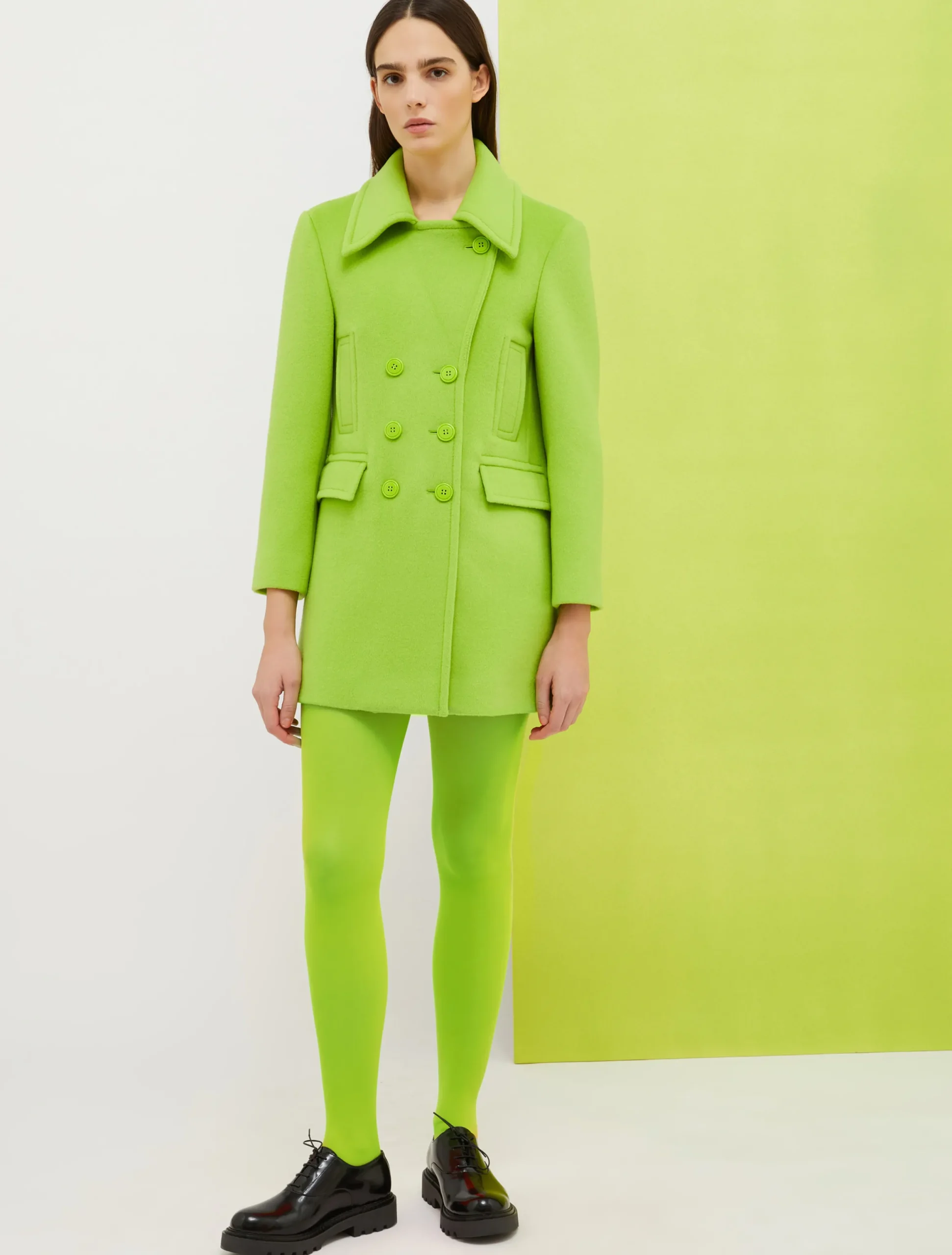 De-Coated with Anna Dello Russo wool-blend pea coat