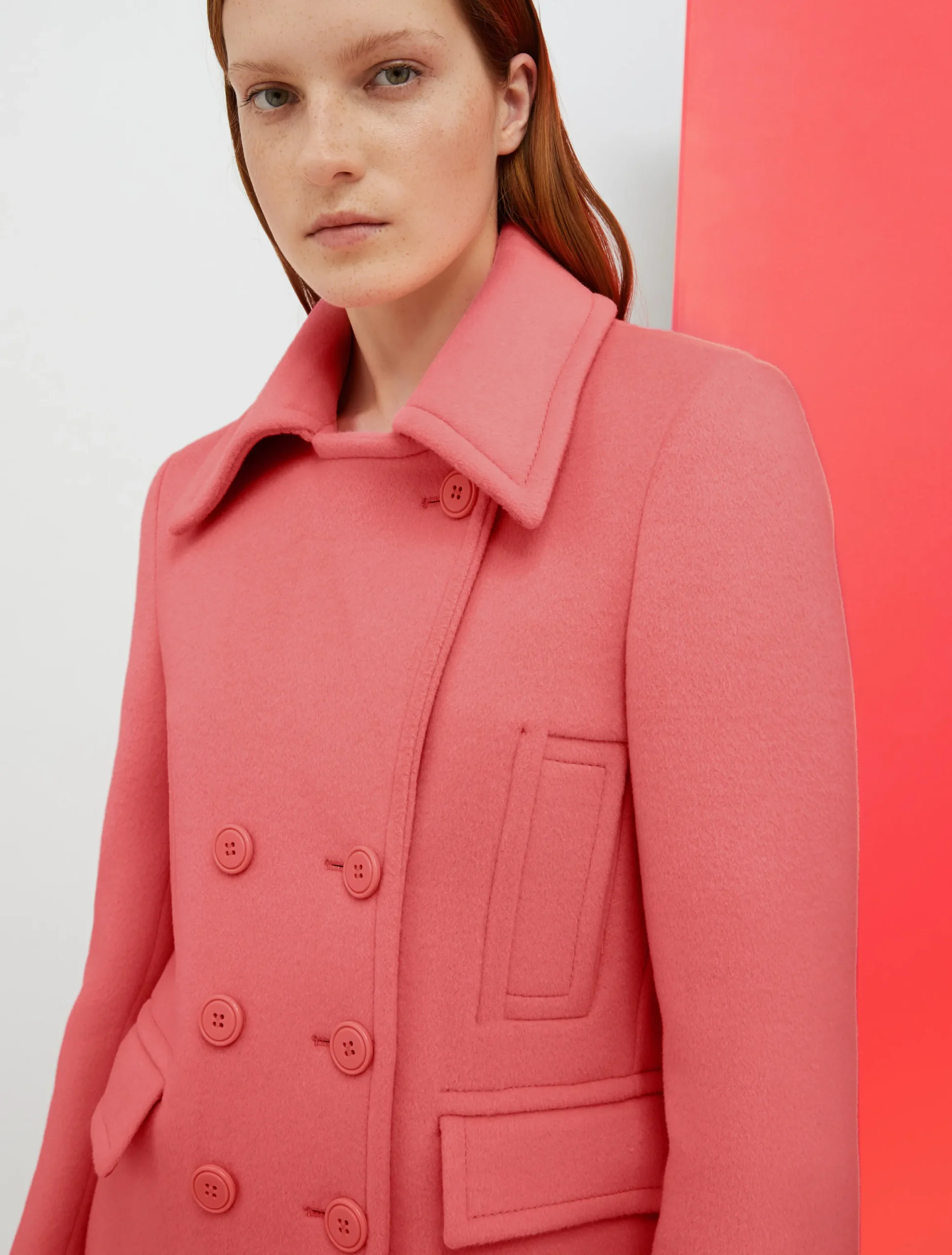De-Coated with Anna Dello Russo wool-blend pea coat