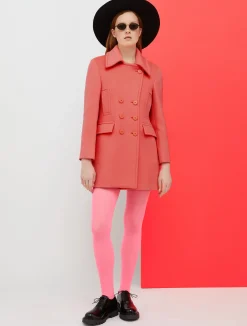 De-Coated with Anna Dello Russo wool-blend pea coat