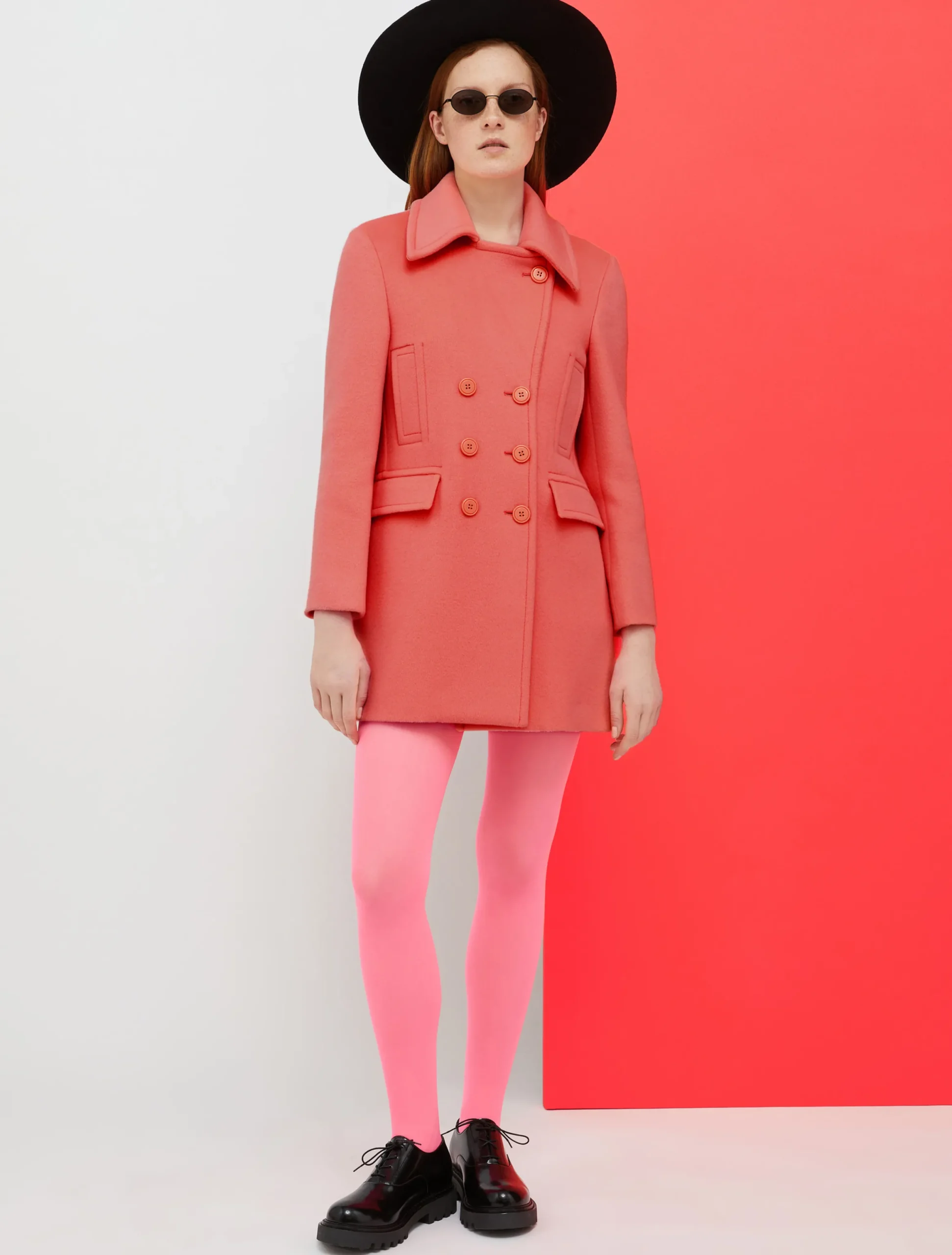 De-Coated with Anna Dello Russo wool-blend pea coat