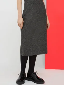 De-Coated with Anna Dello Russo flannel pencil skirt