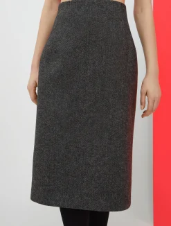 De-Coated with Anna Dello Russo flannel pencil skirt