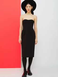 De-Coated with Anna Dello Russo bustier midi dress