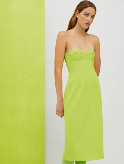 De-Coated with Anna Dello Russo bustier midi dress