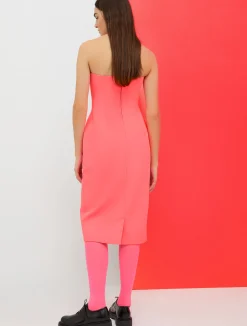 De-Coated with Anna Dello Russo bustier midi dress