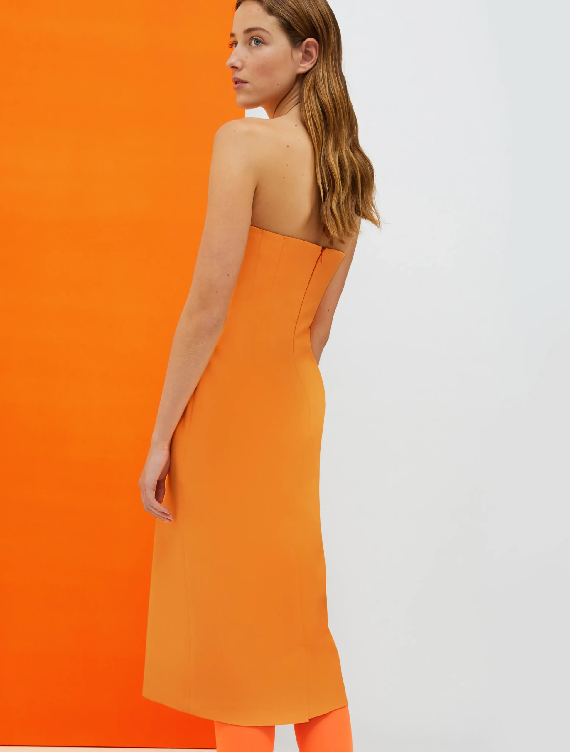 De-Coated with Anna Dello Russo bustier midi dress