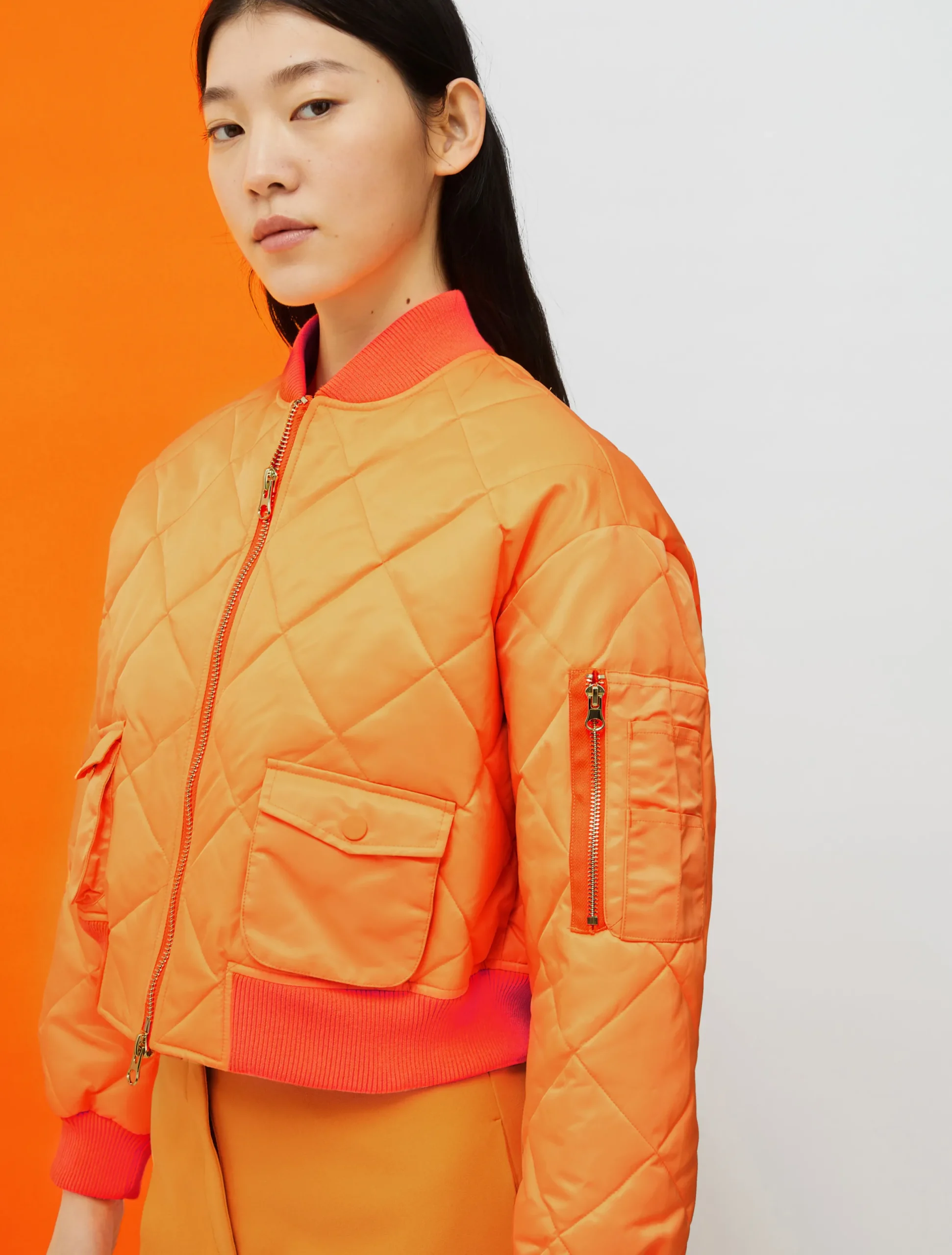 De-Coated with Anna Dello Russo quilted bomber jacket