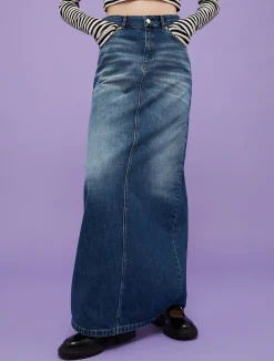 Denim maxi skirt MAX&Co. with Looney Tunes