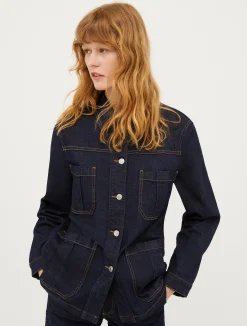 Denim safari jacket