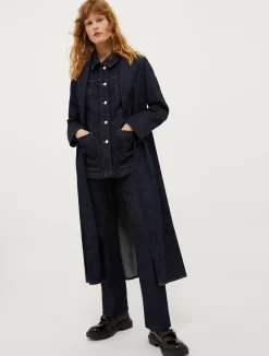 Denim safari jacket