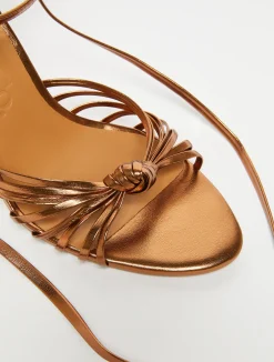 Detachable-strap laminated sandals