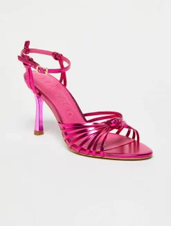 Detachable-strap laminated sandals