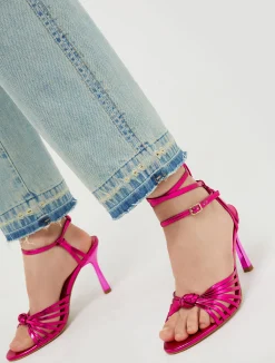 Detachable-strap laminated sandals