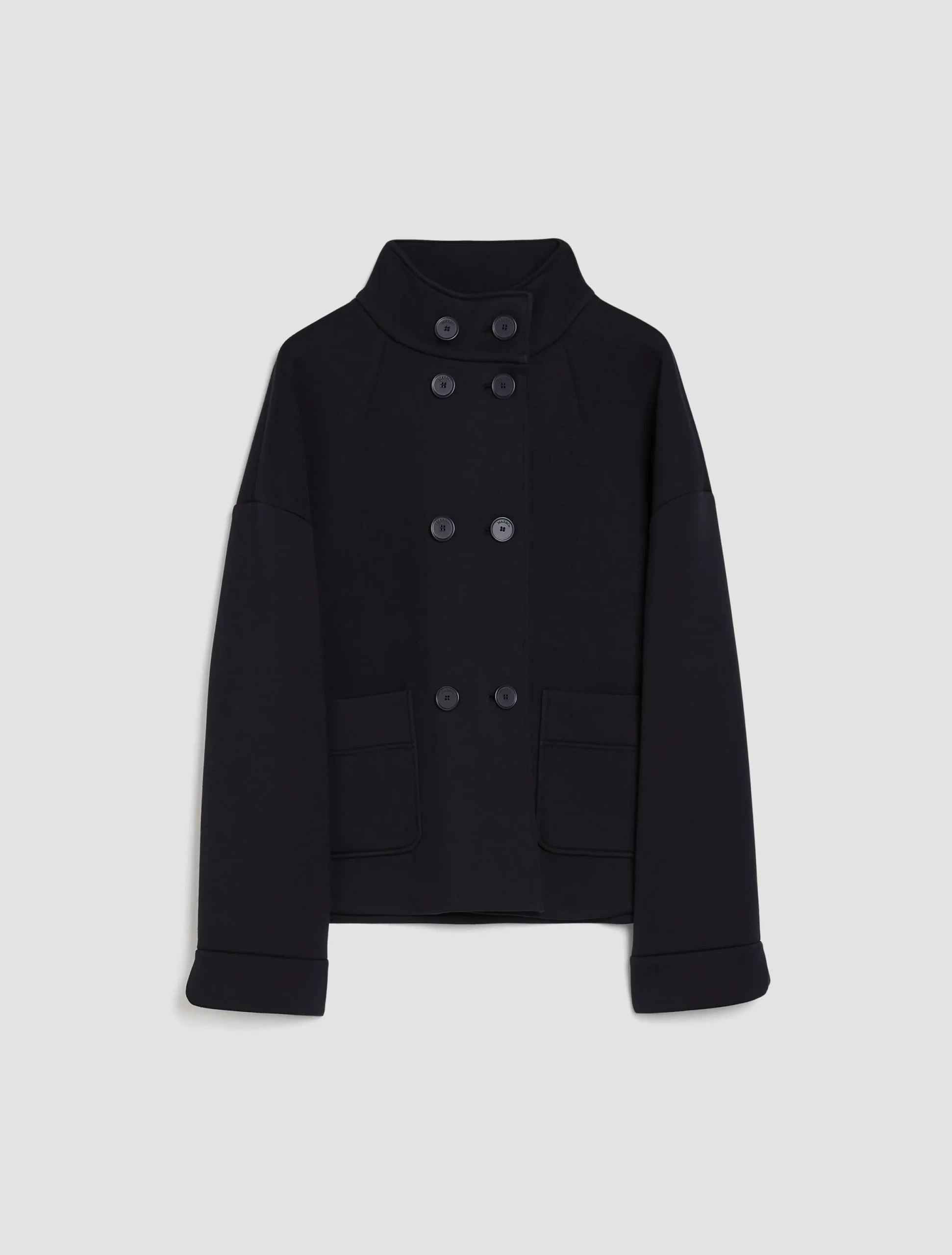 Double-breasted jersey jacket