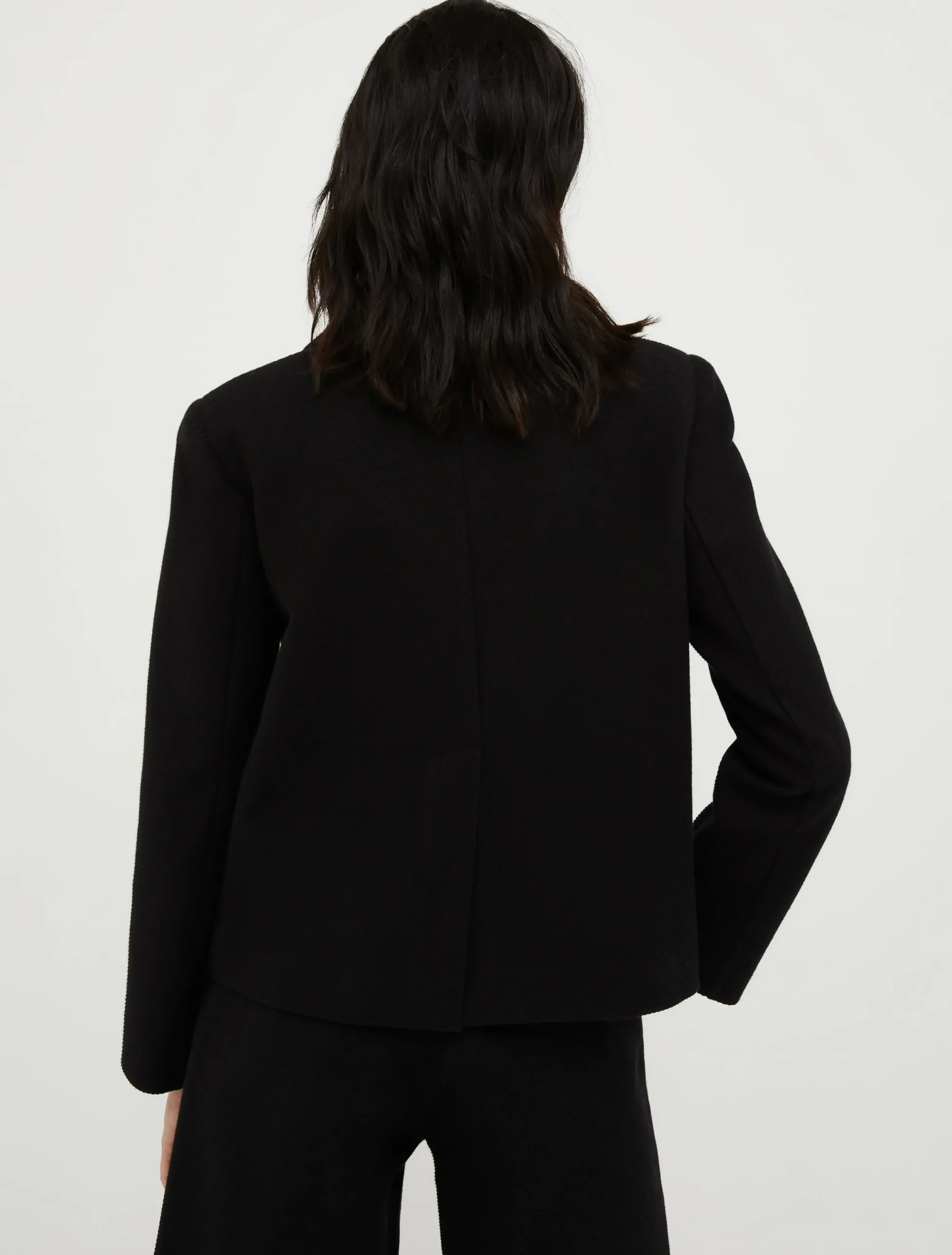 Double-breasted jersey-twill blazer