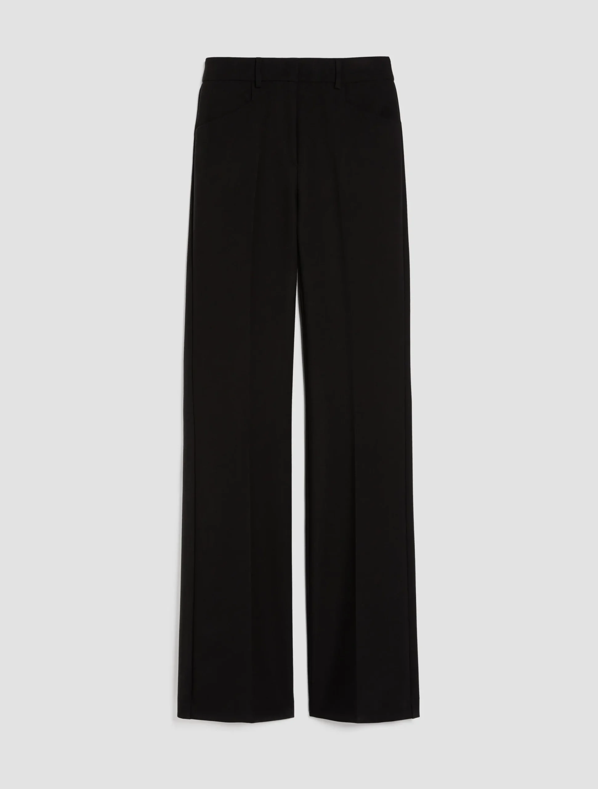 Double-cloth bootcut trousers