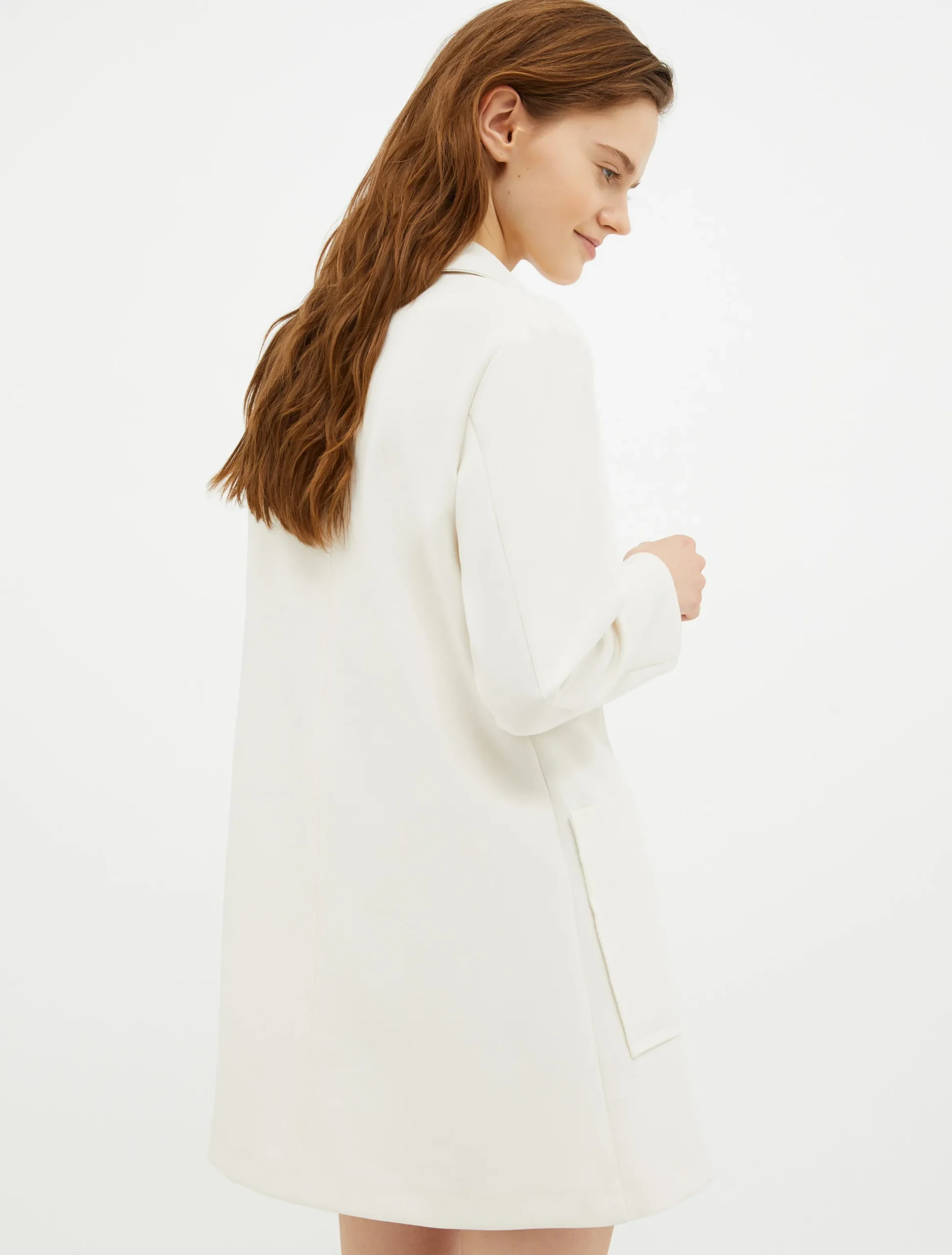 Double-cloth mini dress