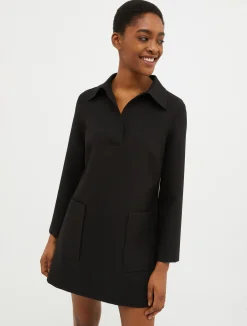Double-cloth mini dress