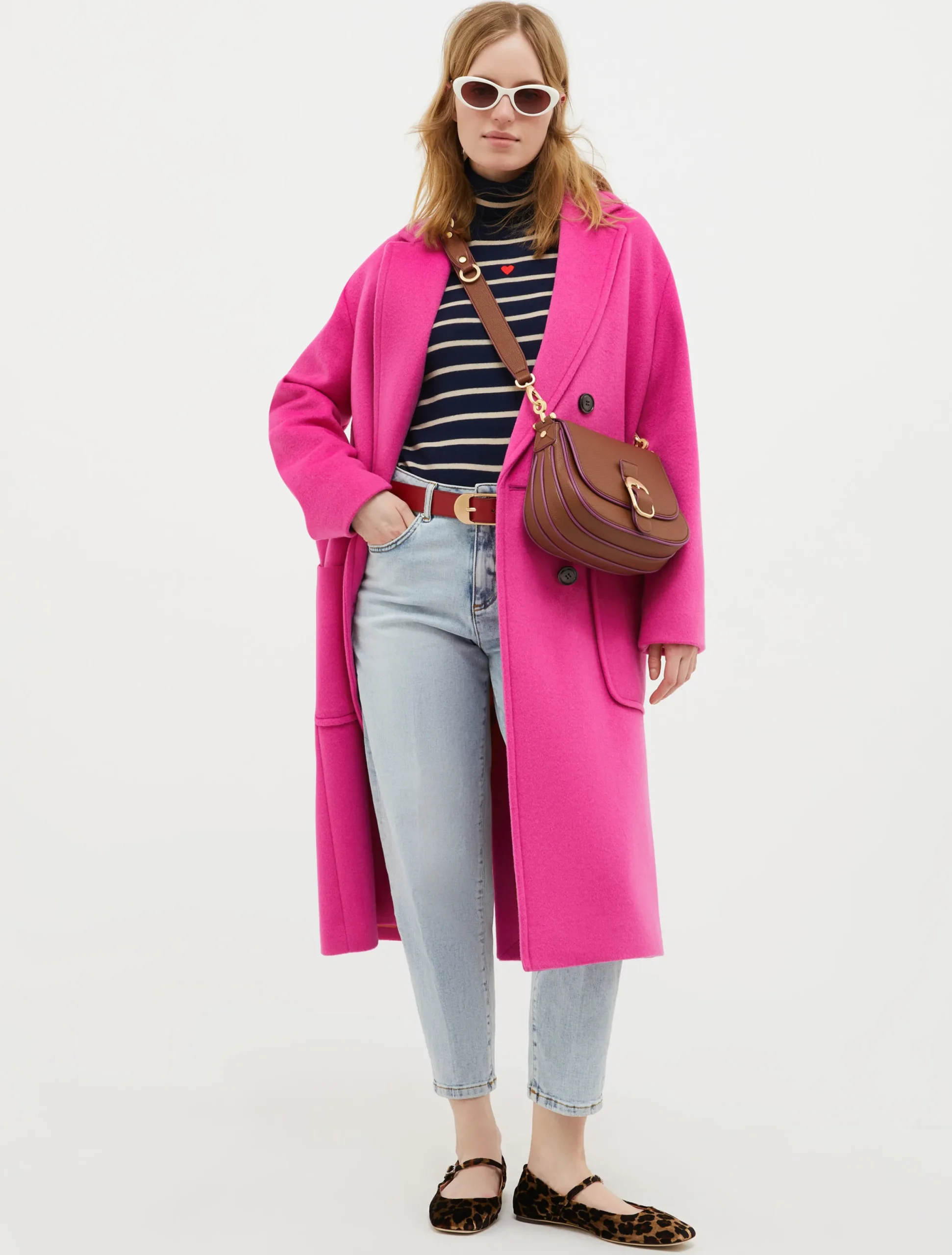 Double-faced broadcloth coat