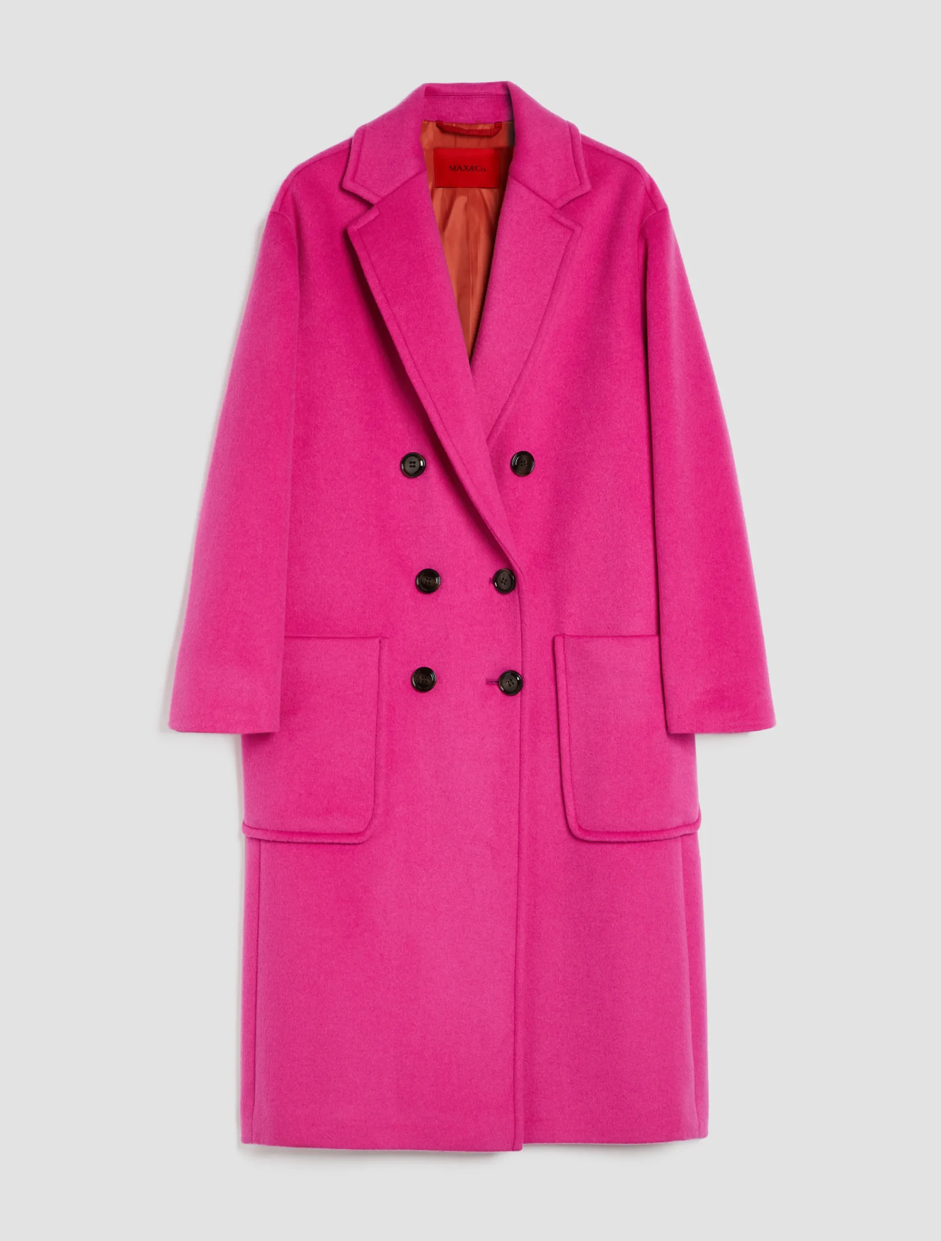 Double-faced broadcloth coat