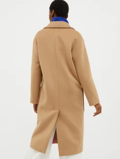 Double-faced broadcloth coat