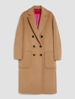 Double-faced broadcloth coat