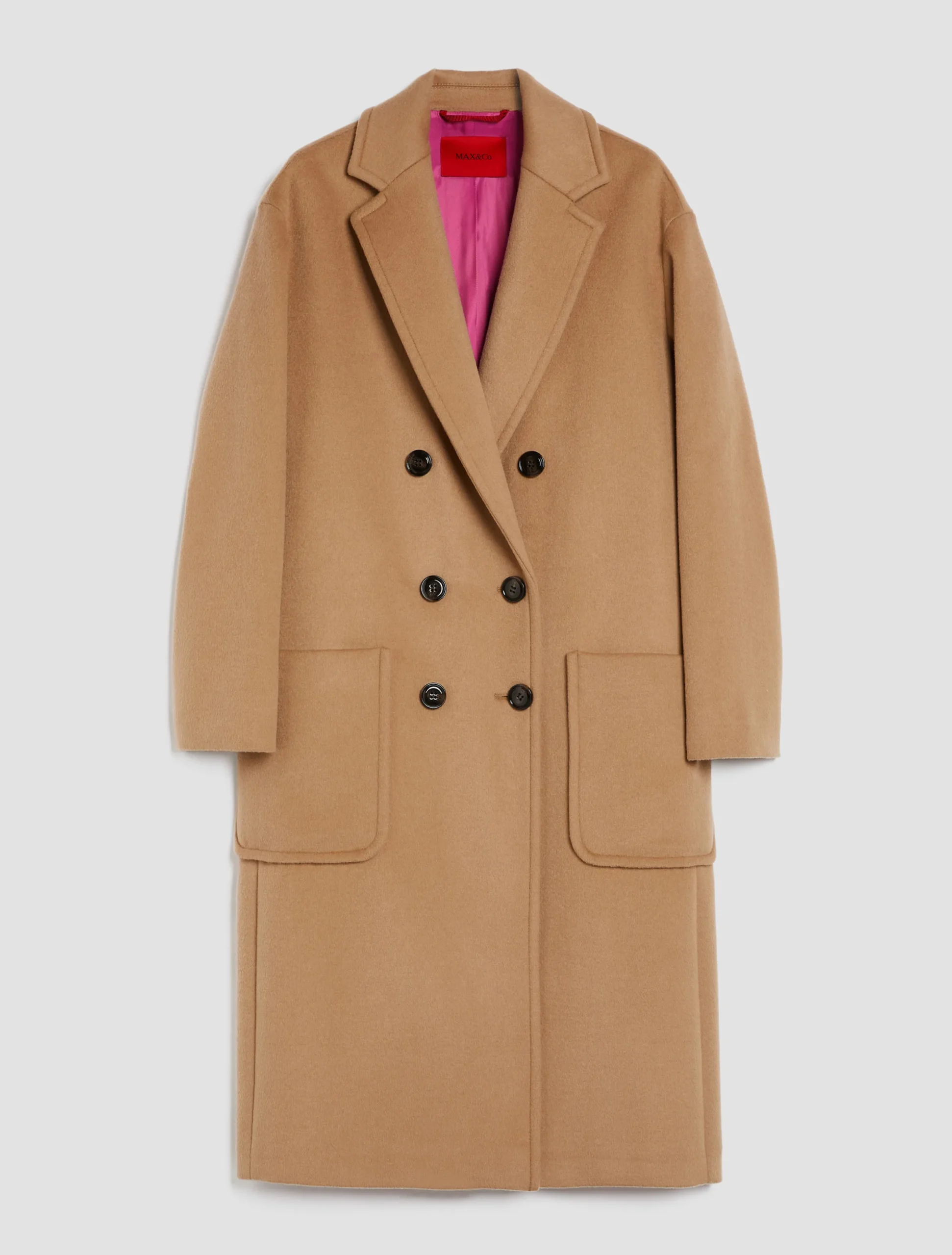 Double-faced broadcloth coat