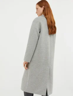 Double-faced broadcloth coat