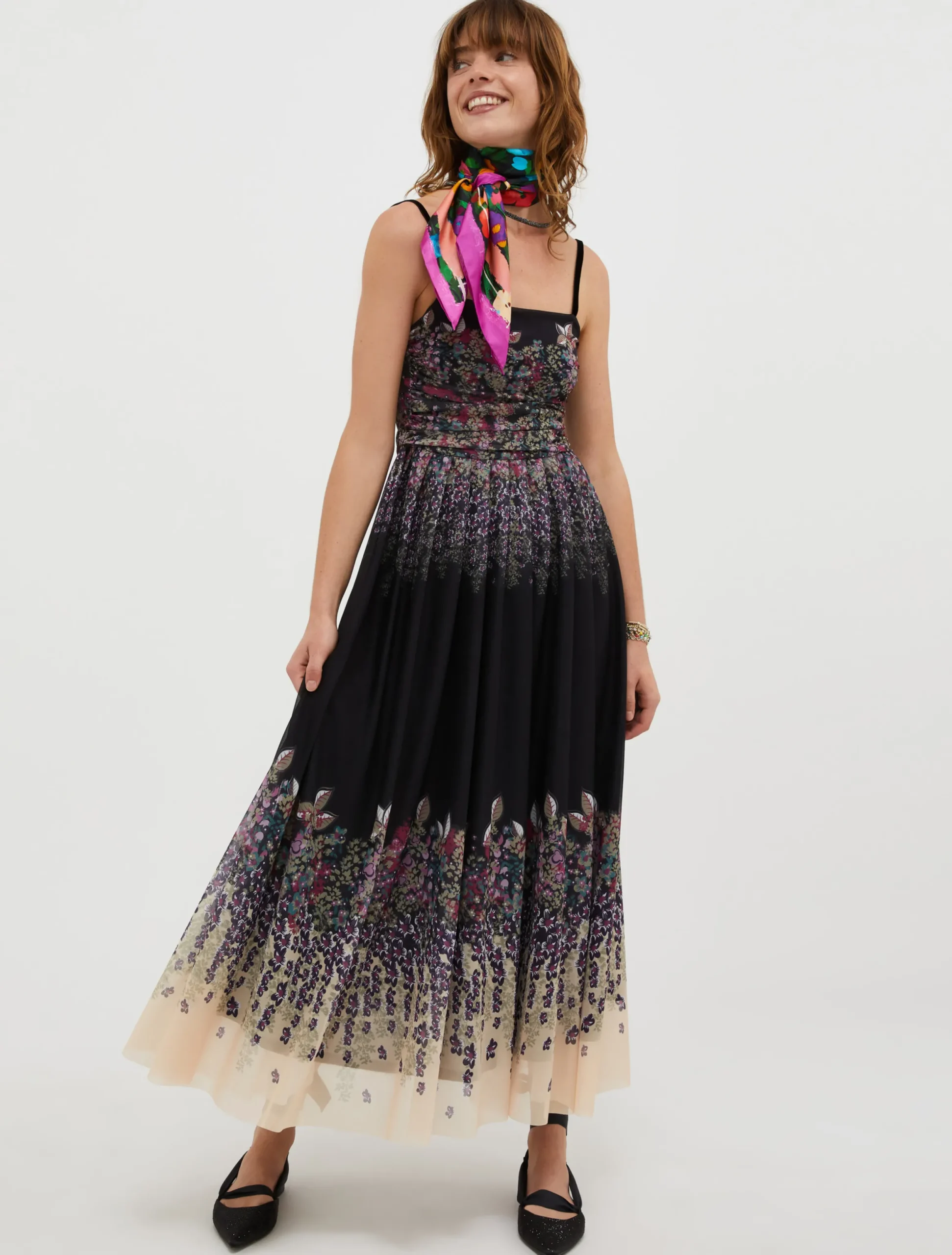 Draped jersey dress