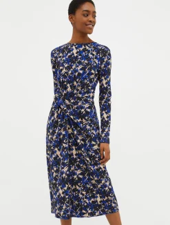 Draped jersey dress