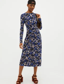 Draped jersey dress