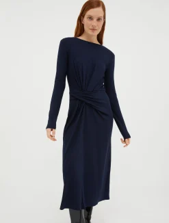 Draped jersey dress