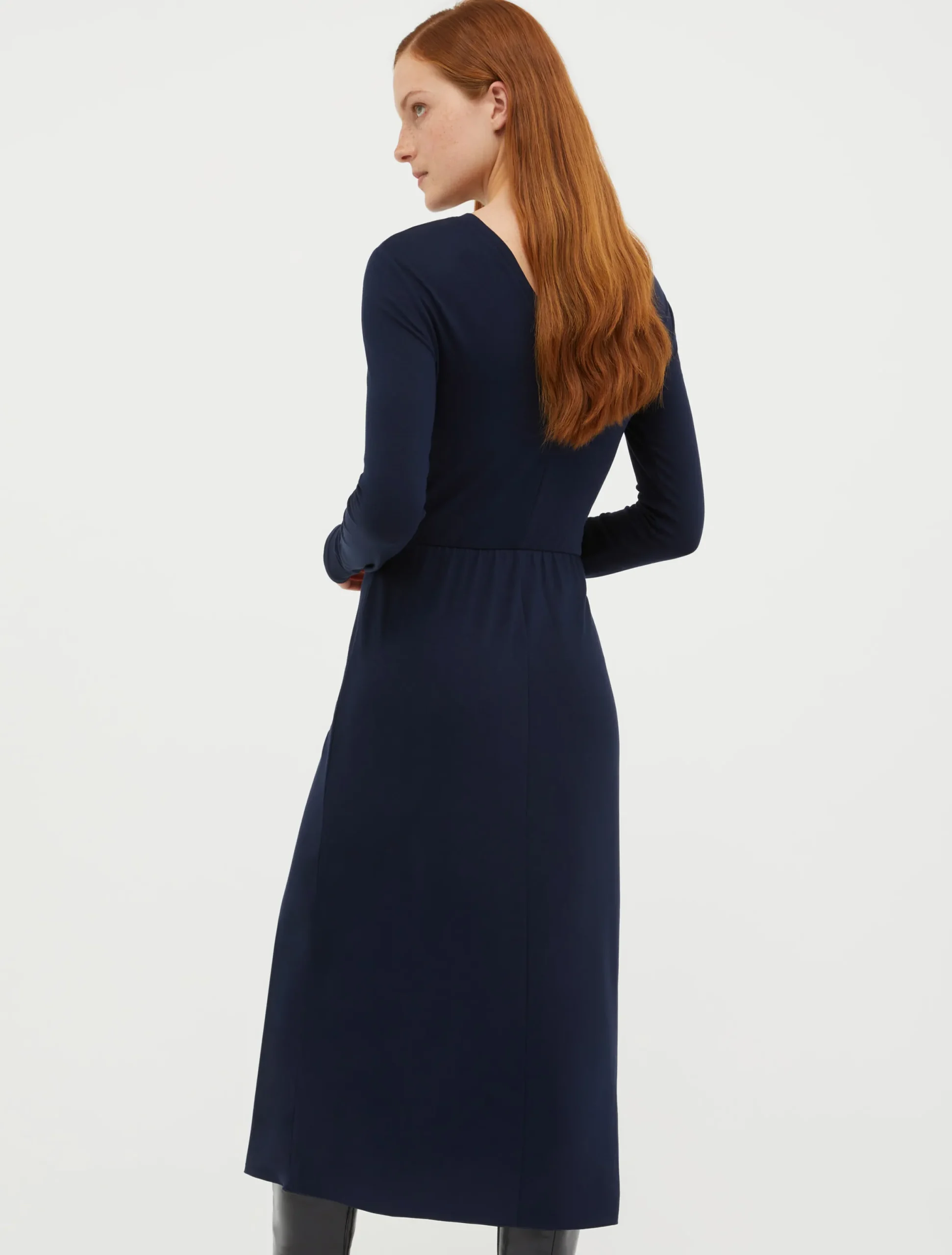 Draped jersey dress