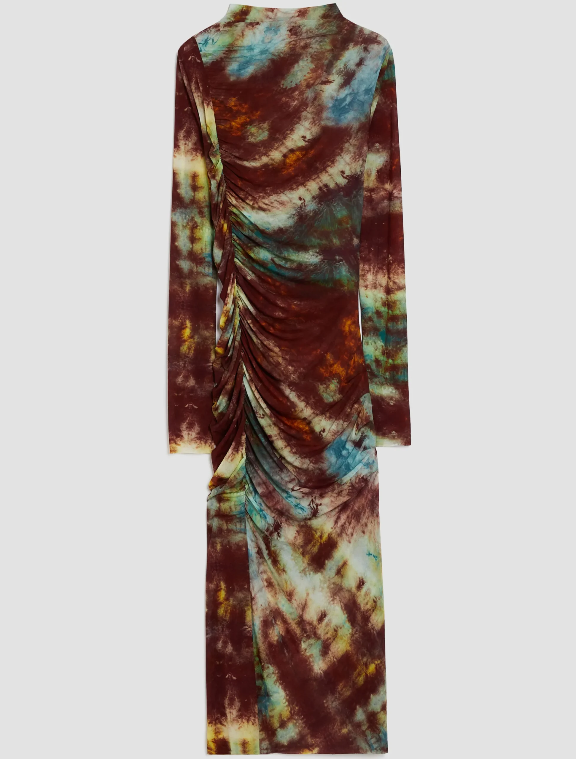 Draped jersey midi dress