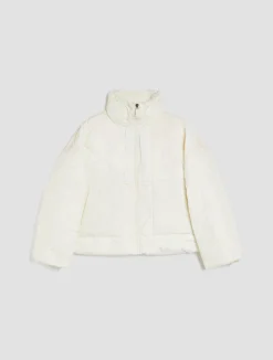 Drawstring padded puffer jacket