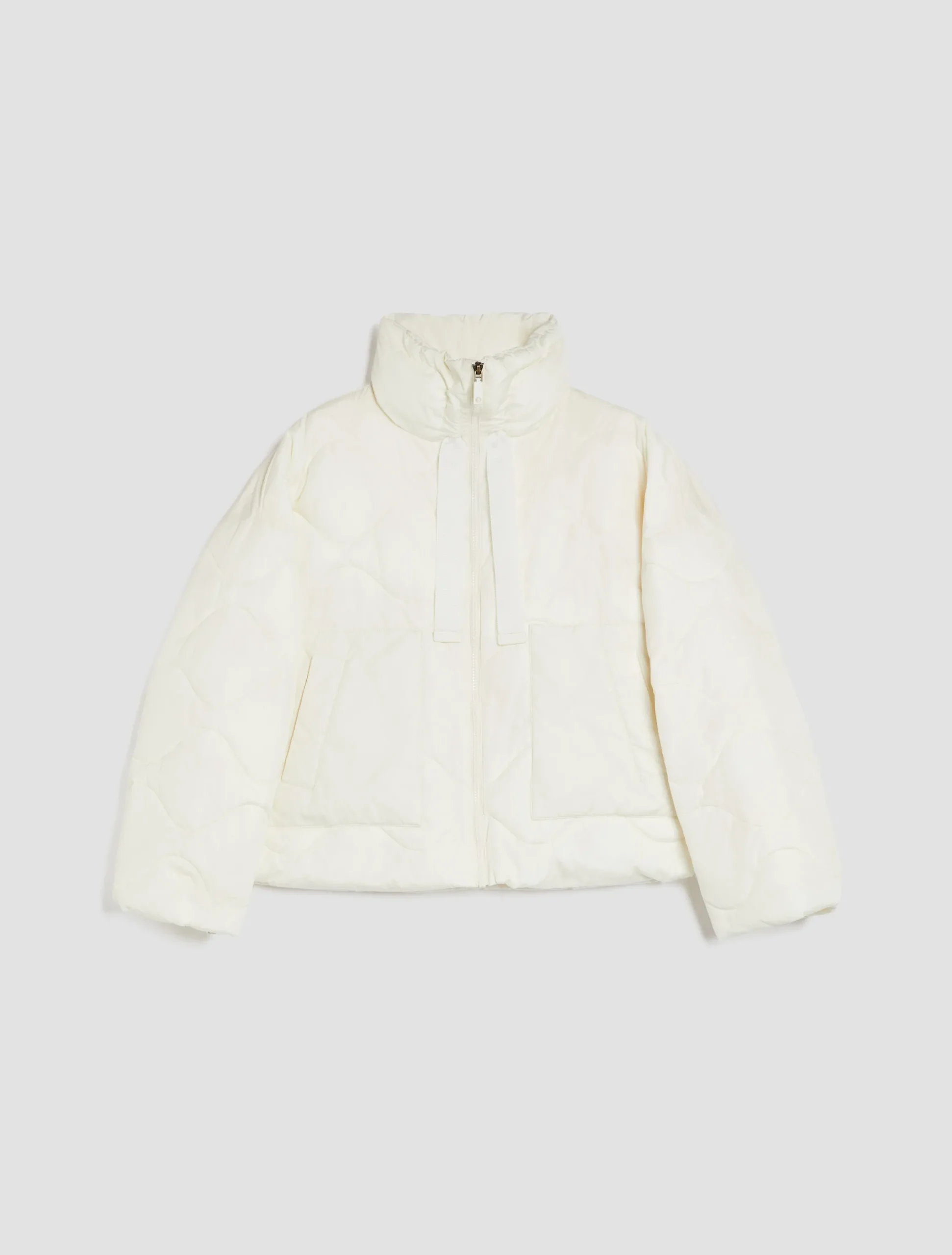 Drawstring padded puffer jacket