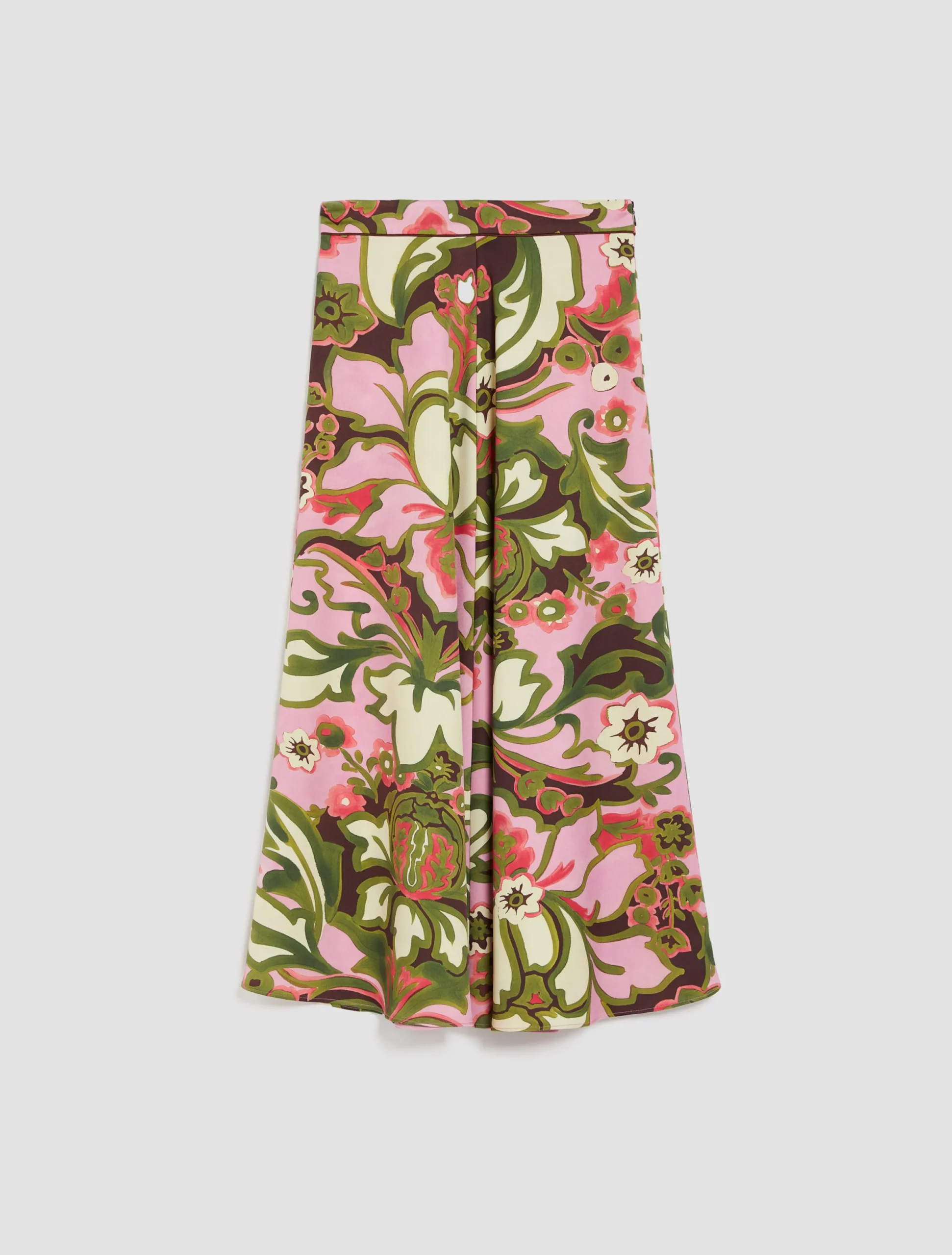 Envers-satin midi skirt