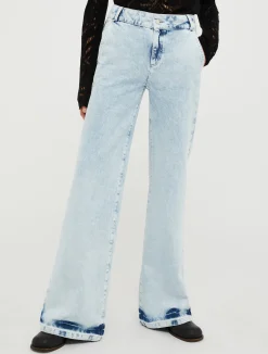 Faded palazzo jeans