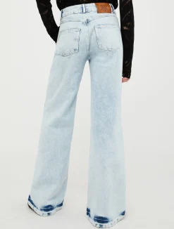 Faded palazzo jeans